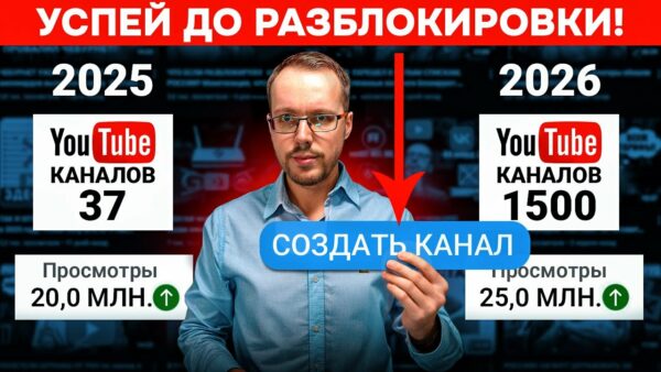 УСПЕЙ НАЧАТЬ КАНАЛ НА YOUTUBE. Пока его не разблокировали в России