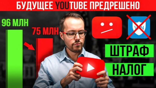 ШТРАФЫ, НАЛОГИ, БЛОКИРОВКИ. Будущее YouTube: монетизация, аудитория, контроль
