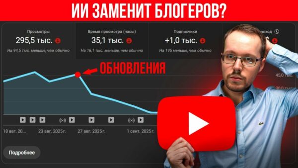 YOUTUBE ЗАПУСТИЛ ОБНОВЛЕНИЕ.. У меня плохое предчувствие.. ИИ заменит блогеров?